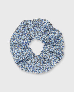 Large Scrunchie in Blue Multi Pepper Liberty Fabric