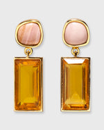 Load image into Gallery viewer, Crystal Column Earrings in Sunset
