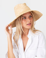 Load image into Gallery viewer, Commando Hat in Natural/White Trim
