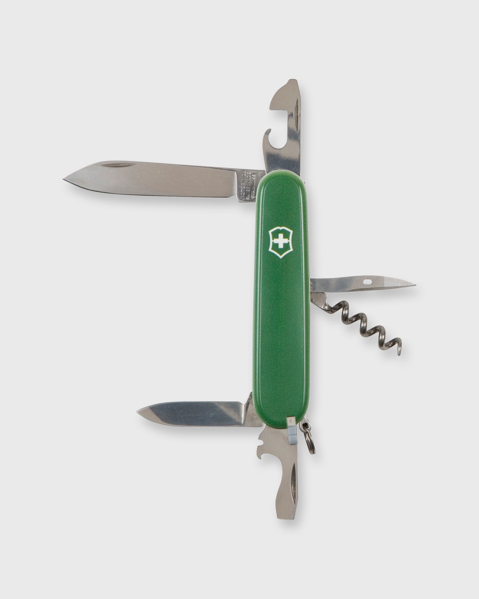Large Swiss Army Knife in Green/White Mashburn "M"
