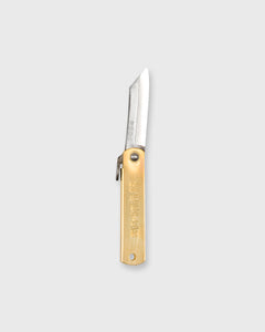 Large Higonokami Folding Knife in Brass