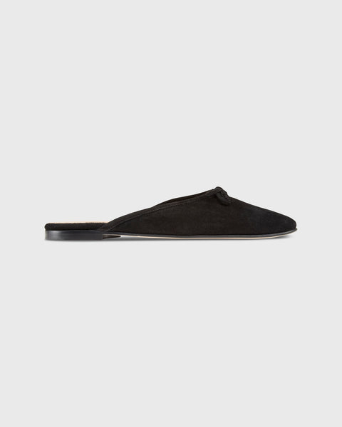 Joy Mule in Black Suede | Shop Ann Mashburn