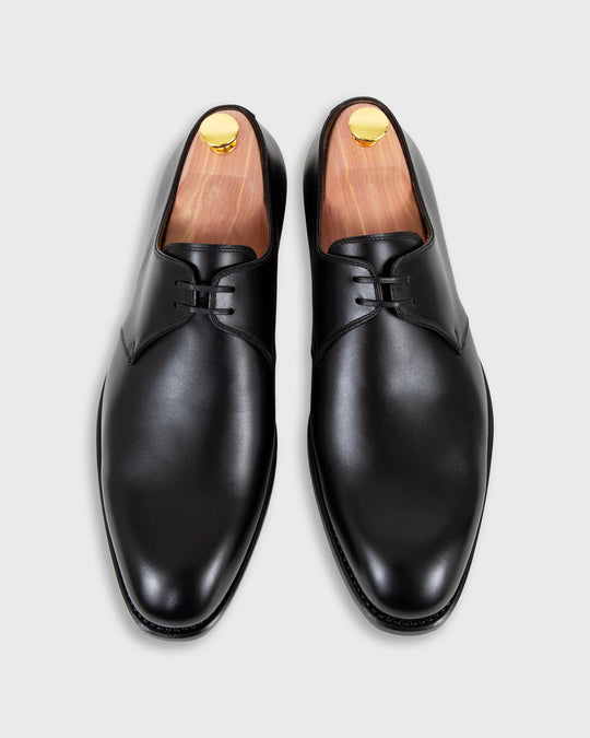 Two-Eyelet Gibson in Black Calfskin