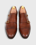 Load image into Gallery viewer, Double Monk Strap in Autumn Brown Calfskin
