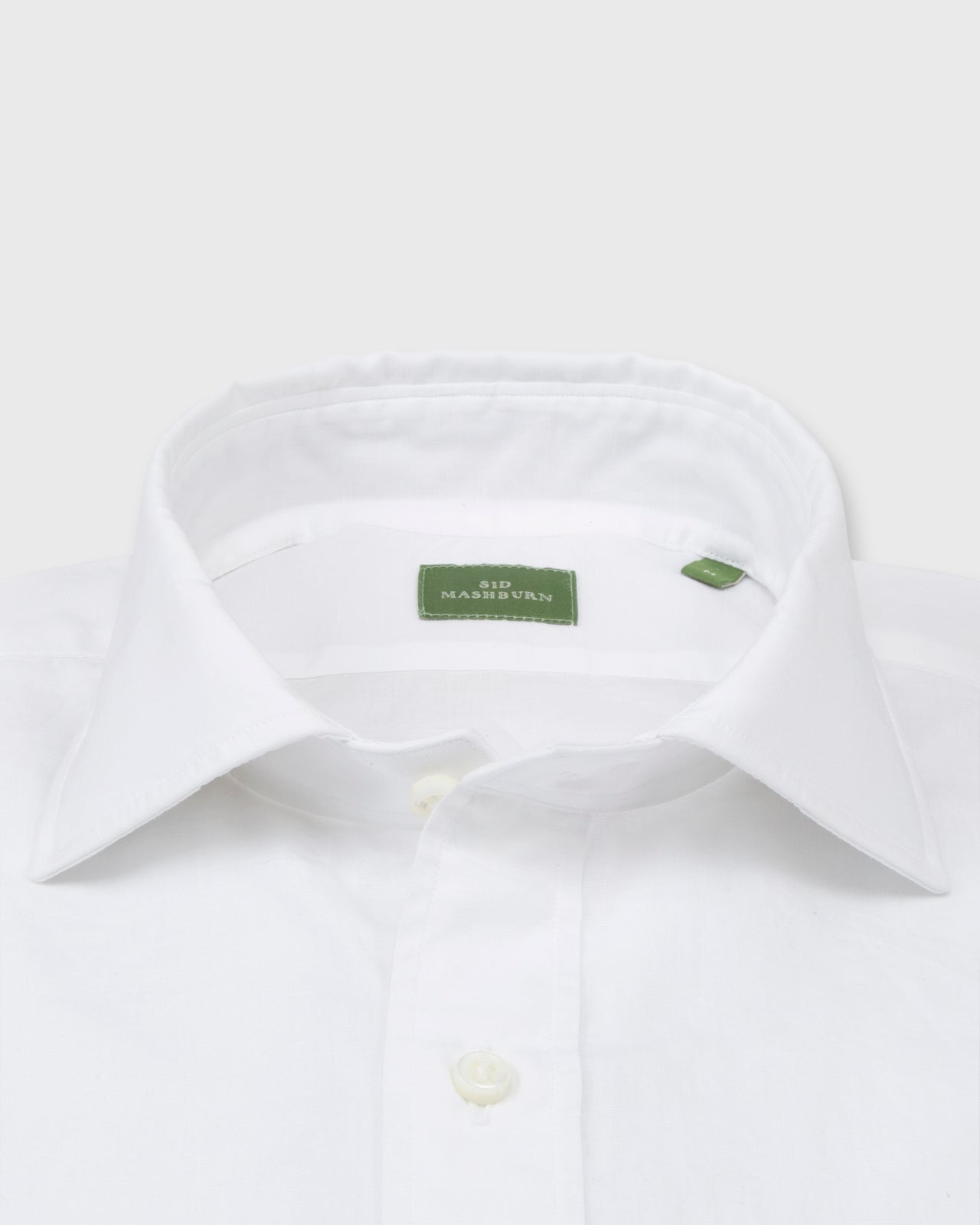 Long-Sleeved Marquez Shirt in White Cotolino