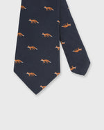 Load image into Gallery viewer, Silk Faille Club Tie in Navy Fox
