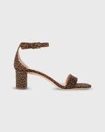 Load image into Gallery viewer, Ankle-Wrap Block Heel in Leopard Suede
