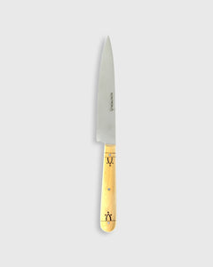 Kitchen Knife No. 12 in Woodburned Boxwood