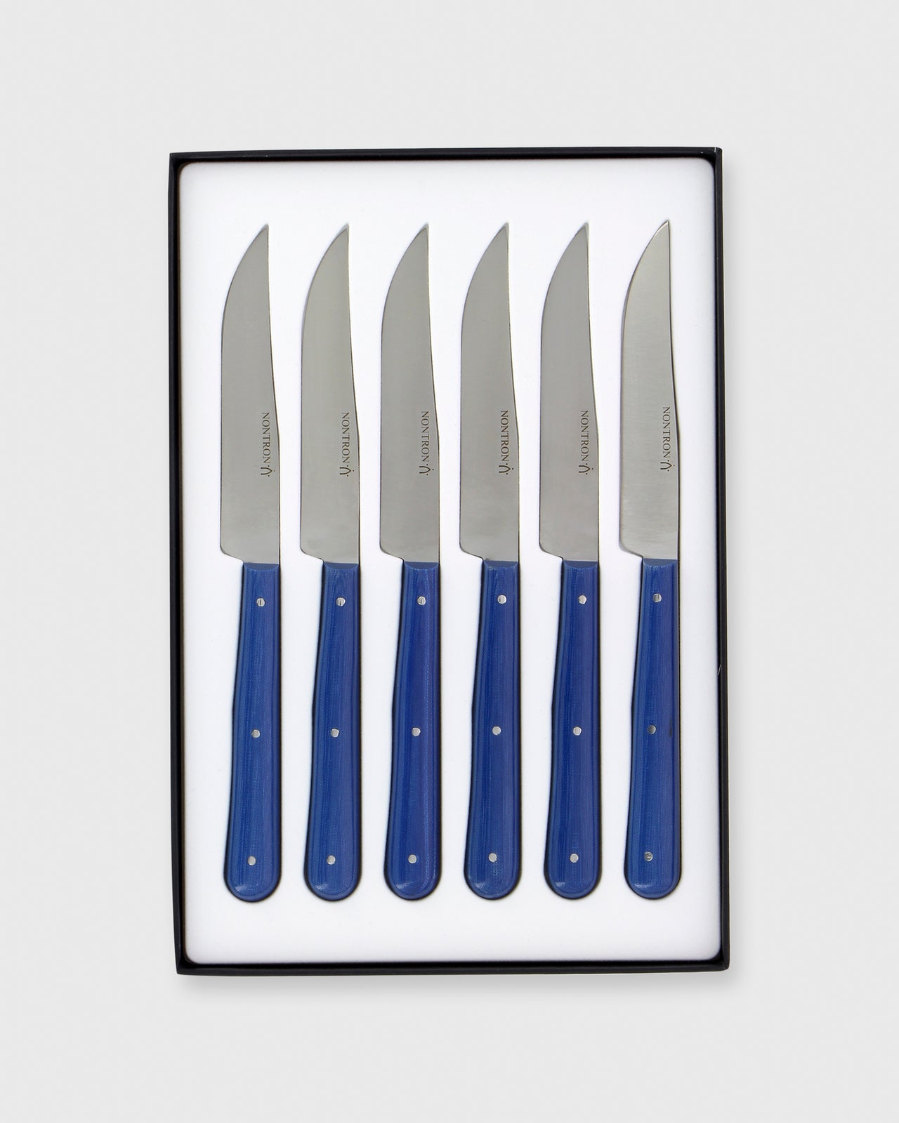 Steak Knives (Set of 6) in Blue Compressed Fabric
