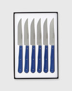 Load image into Gallery viewer, Steak Knives (Set of 6) in Blue Compressed Fabric
