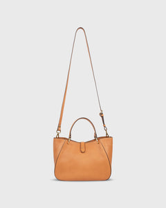Annalisa Satchel Bag in Tan Leather