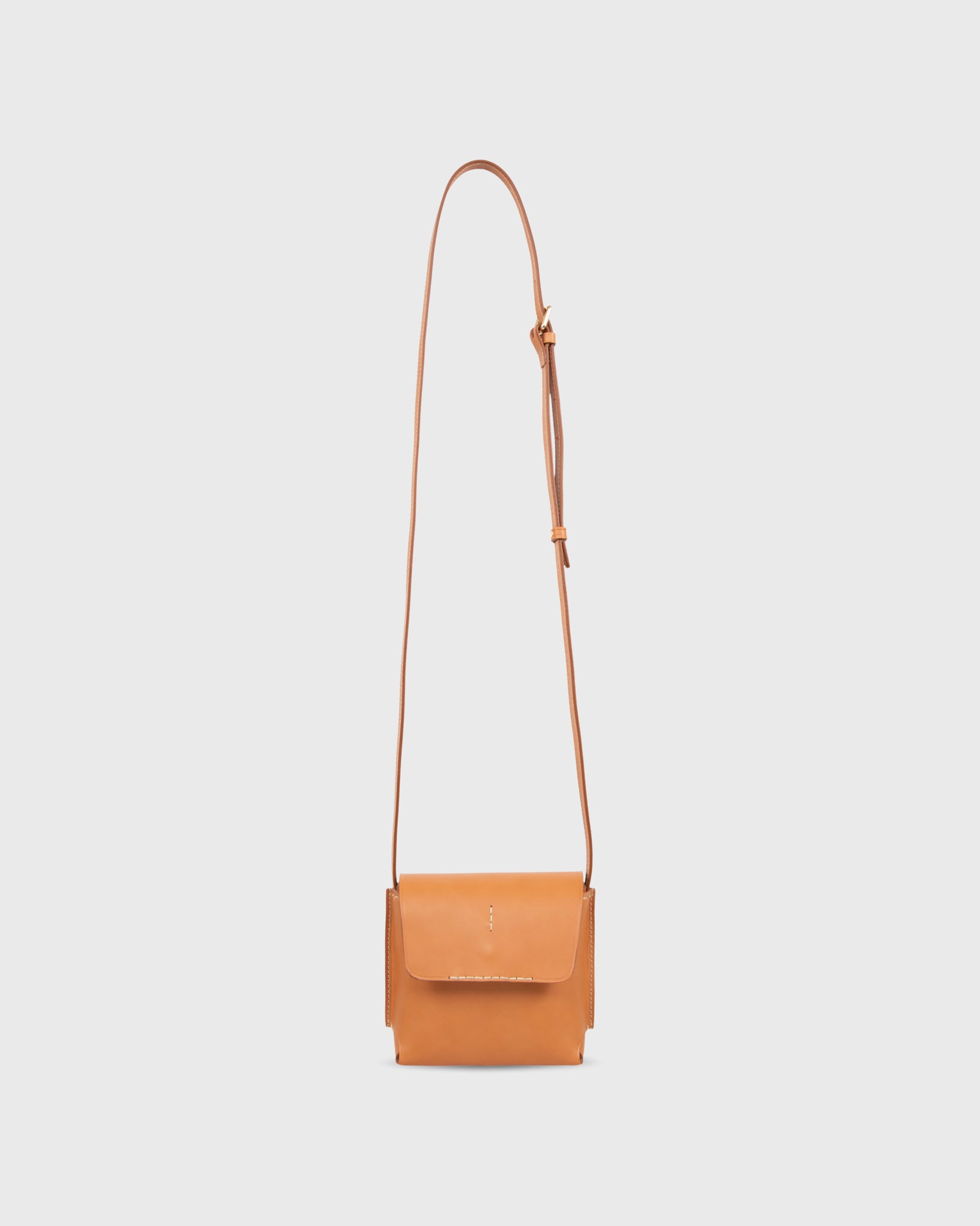 Lucette Crossbody Bag in Tan Leather