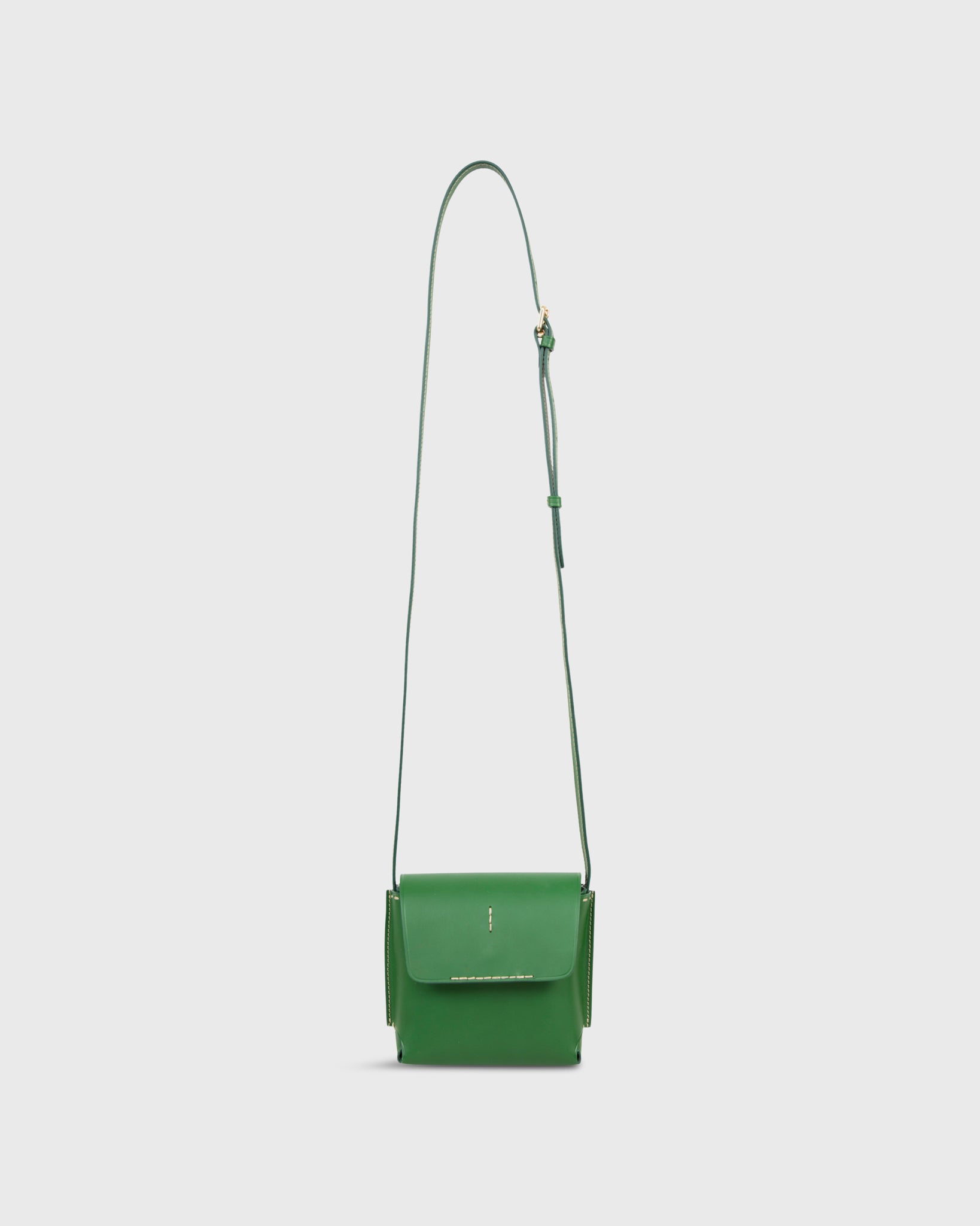 Lucette Crossbody Bag in Green Leather