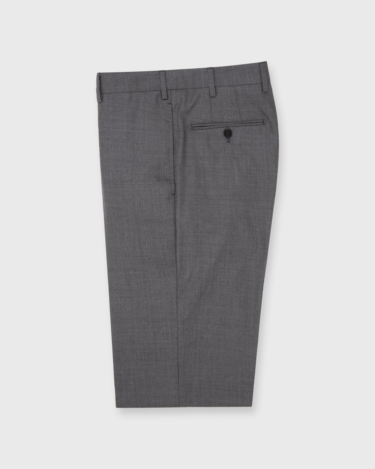 Dress Trouser in Mid-Grey Wool Hopsack Dress Trouser in Mid-Grey Wool Hopsack