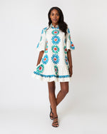 Load image into Gallery viewer, Choux Dress in Daisy Place White

