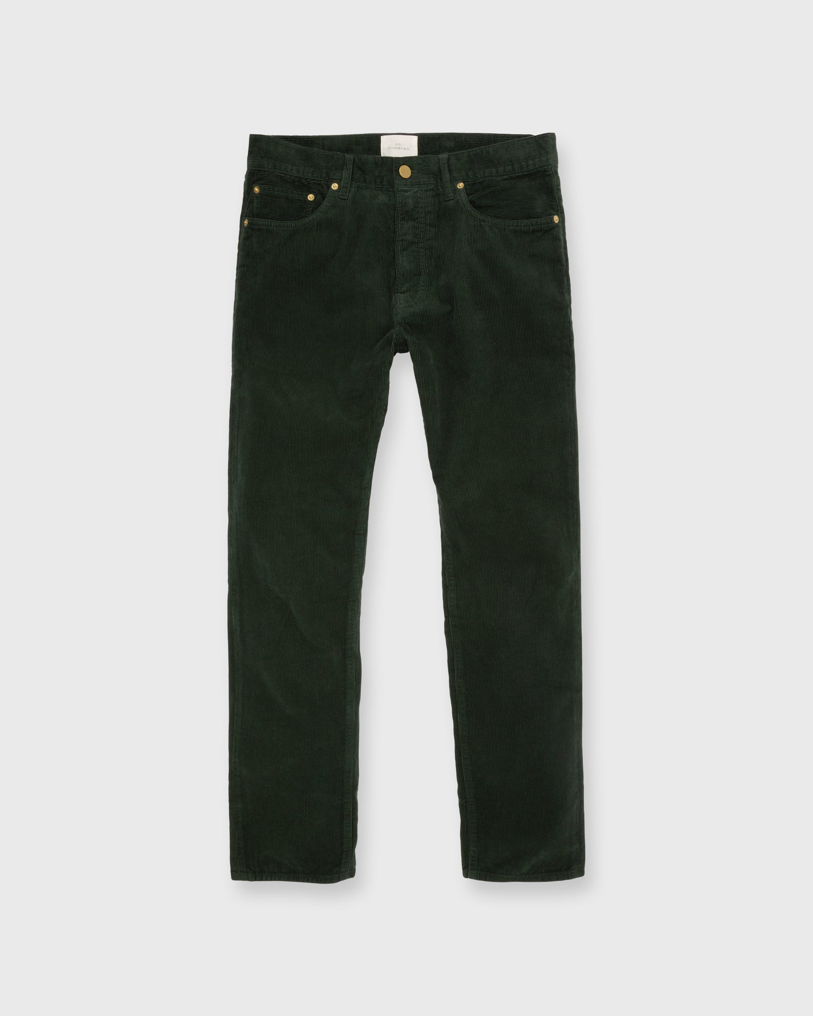 Slim Straight 5-Pocket Pant in Forest Corduroy