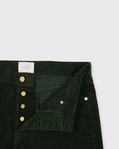 Slim Straight 5-Pocket Pant in Forest Corduroy