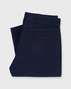Slim Straight 5-Pocket Pant in Navy Canvas