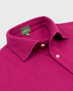 Short-Sleeved Polo in Brambleberry Pima Pique