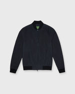 Load image into Gallery viewer, Bomber Jacket in Navy Dry Waxed Cotton
