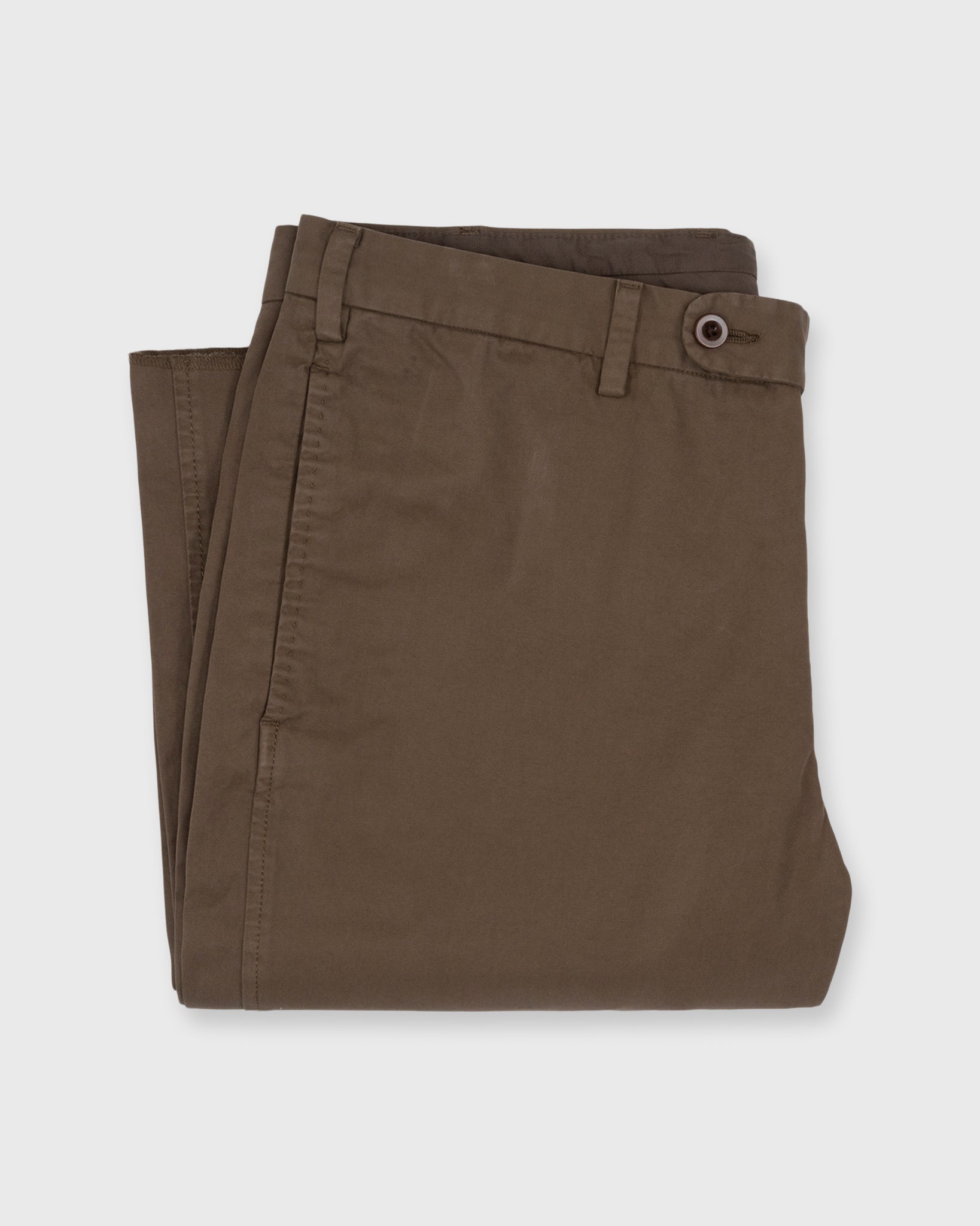 Garment-Dyed Sport Trouser in Chocolate AP Twill