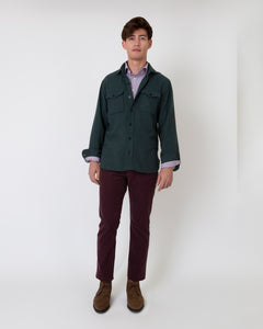CPO Shirt in Heathered Forest Flannel | Shop Sid Mashburn