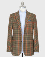 Load image into Gallery viewer, Virgil No. 2 Jacket in Tan/Spruce/Orange Wool Flannel
