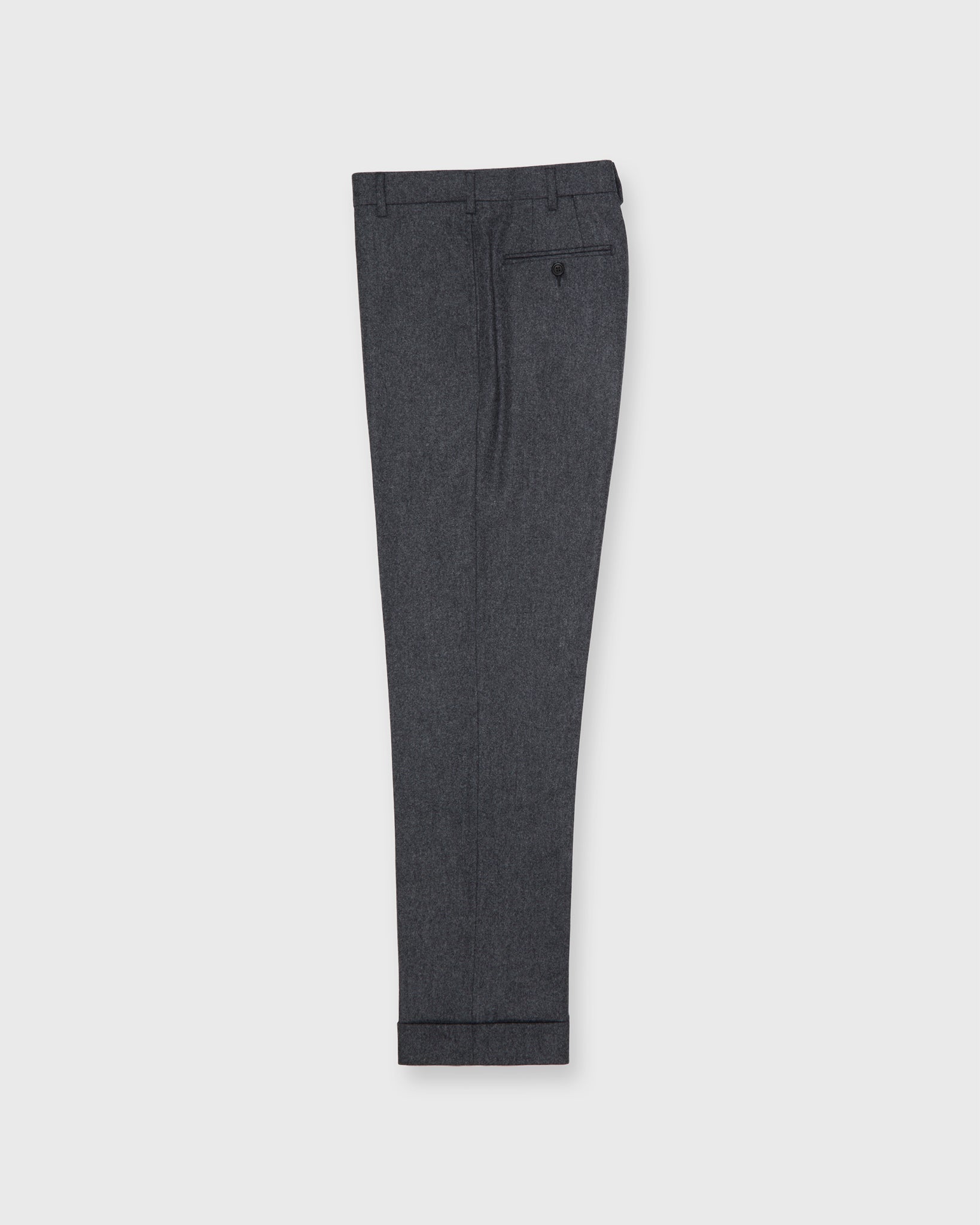 Grey Flannel Wool & Cashmere Slim Trousers - 40 Colori