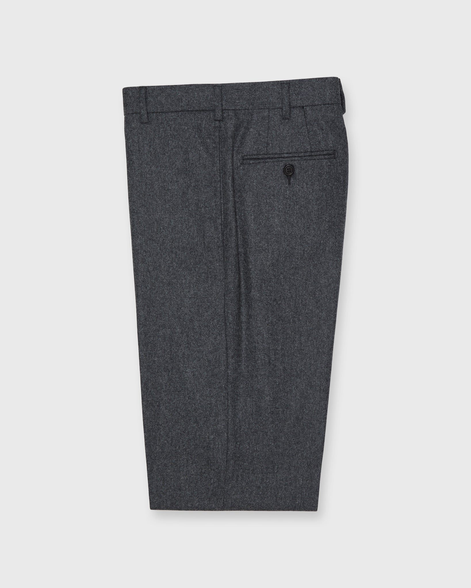 Dress Trouser in Mid-Grey Flannel