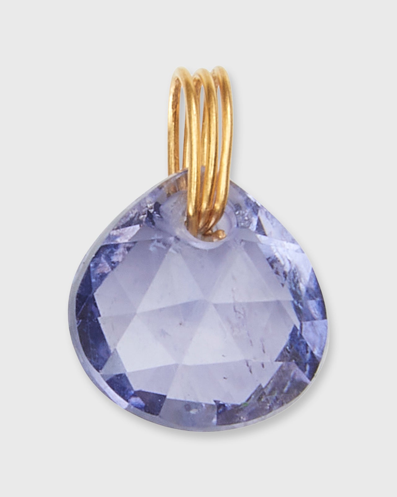Small Briolette Pendant in Iolite