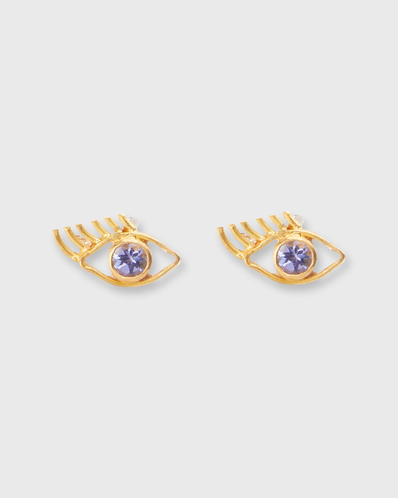 Small Clin D'Oeil Stud Earrings in Tanzanite