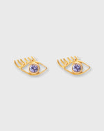 Load image into Gallery viewer, Small Clin D&#39;Oeil Stud Earrings in Tanzanite
