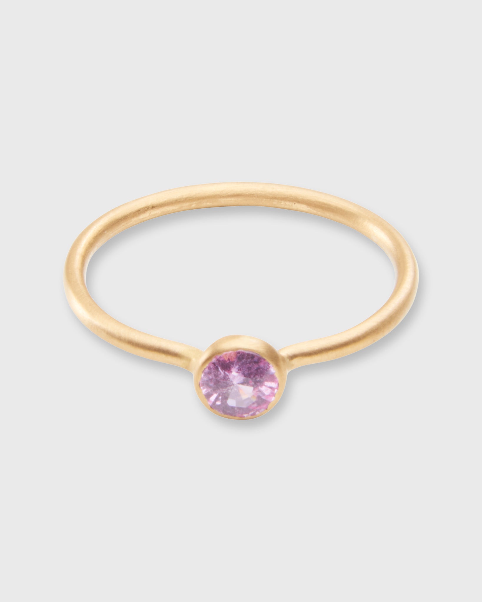Miniature Princess Ring in Pink Sapphire