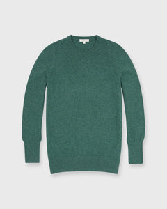 Cydney Boyfriend Crewneck Sweater in Lovat Green Cashmere