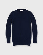 Load image into Gallery viewer, Cydney Boyfriend Crewneck Sweater in Navy Cashmere

