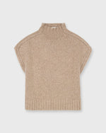 Load image into Gallery viewer, Athena Sweater in Camel Donegal Cashmere
