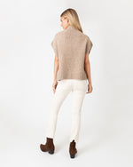 Load image into Gallery viewer, Athena Sweater in Camel Donegal Cashmere
