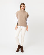 Load image into Gallery viewer, Athena Sweater in Camel Donegal Cashmere
