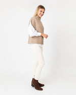 Load image into Gallery viewer, Athena Sweater in Camel Donegal Cashmere
