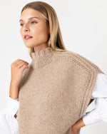 Load image into Gallery viewer, Athena Sweater in Camel Donegal Cashmere
