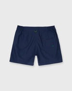 Load image into Gallery viewer, Zip-Front Standard Swim Short in Navy Nylon
