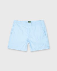 Zip-Front Standard Swim Short in Sky Nylon
