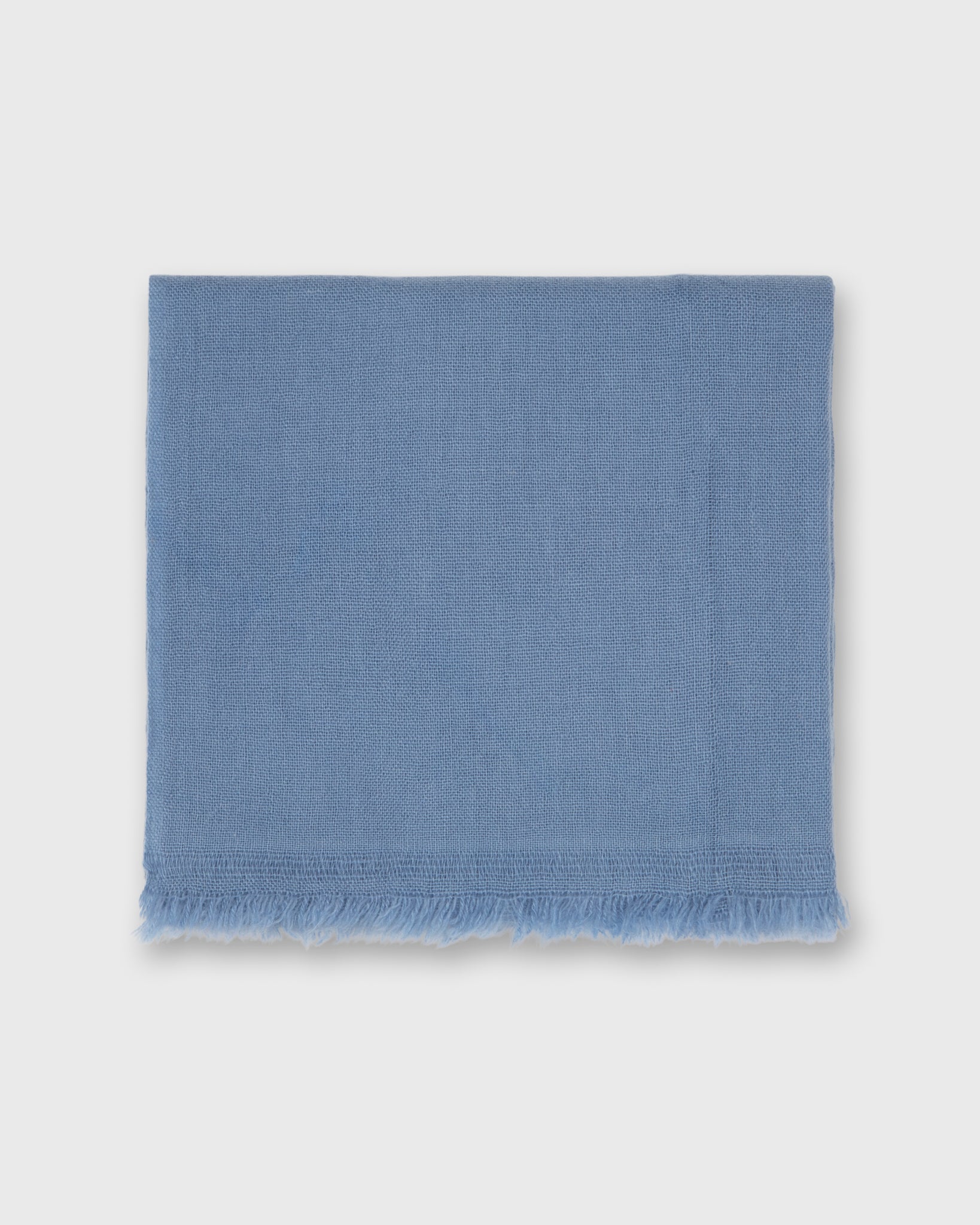 Cashmere Gauze Scarf in Steel Blue