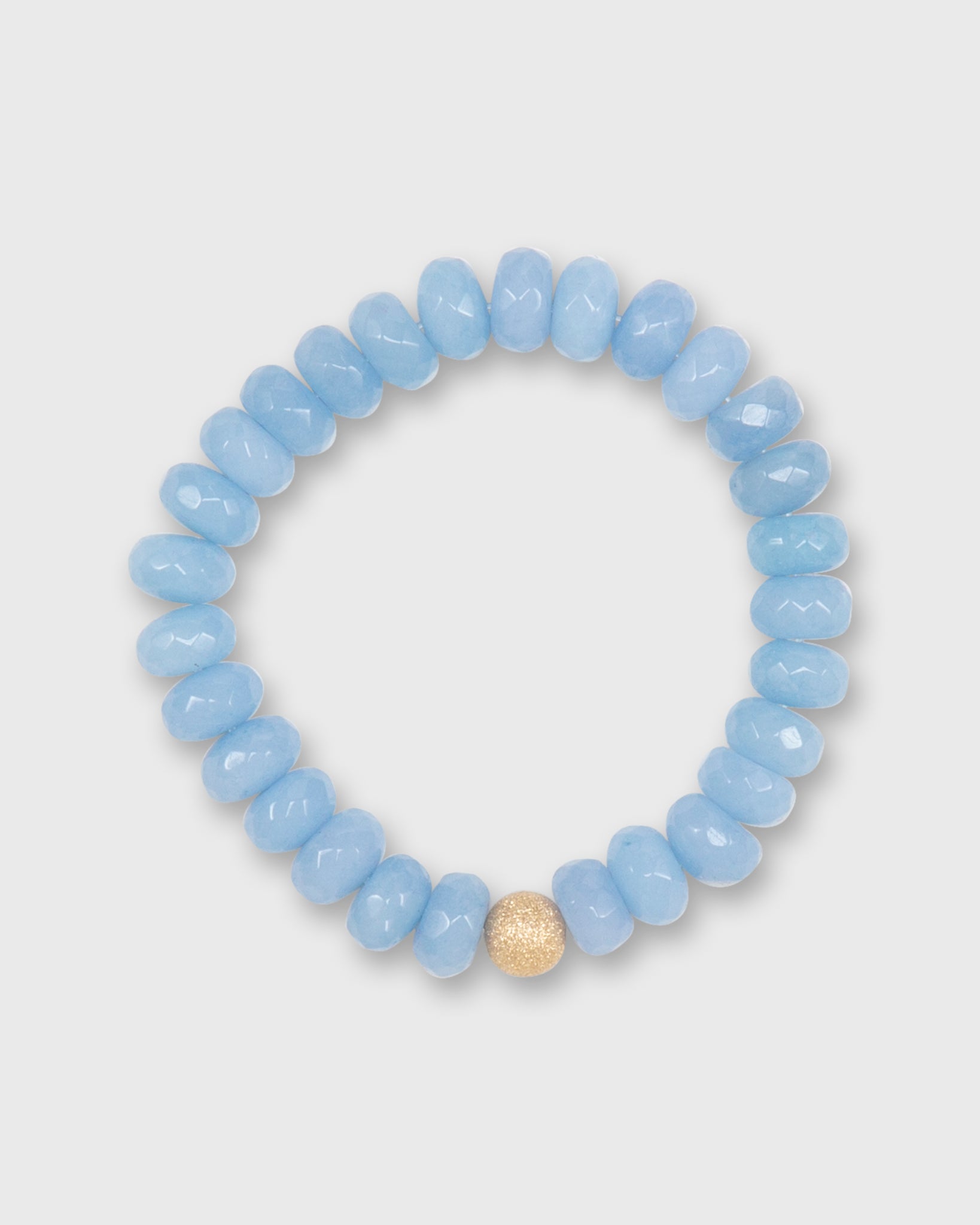 Monochrome Beaded Bracelet in Baby Blue