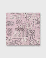 Load image into Gallery viewer, Cotton Print Pocket Square in Pink Patchwork Paisley
