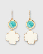Load image into Gallery viewer, Eylin Earrings in Amazonite/Ivory
