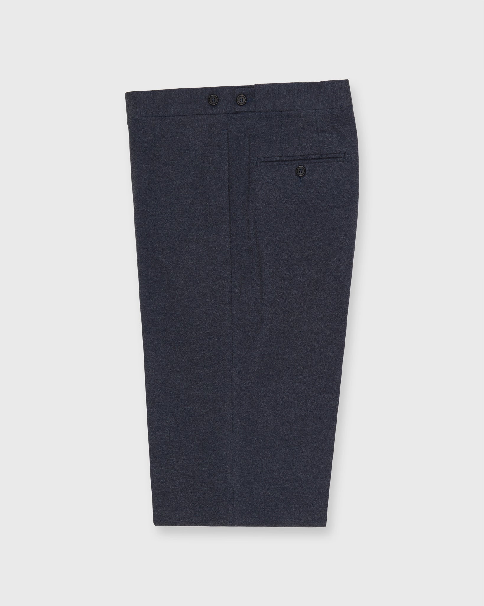 Side-Tab Dress Trouser in Char Blue Mix Stretch Flannel