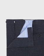 Load image into Gallery viewer, Side-Tab Dress Trouser in Char Blue Mix Stretch Flannel
