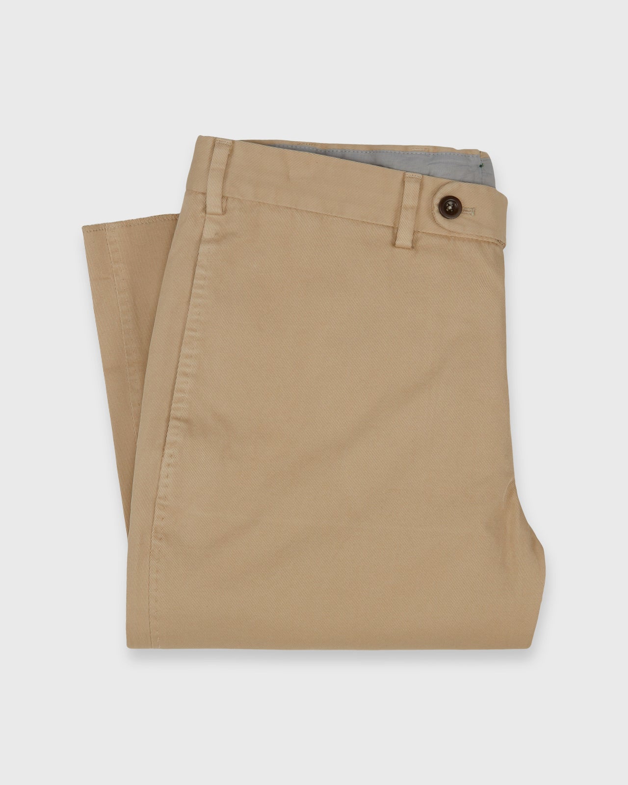 Garment-Dyed Sport Trouser in Khaki High Ridge Twill