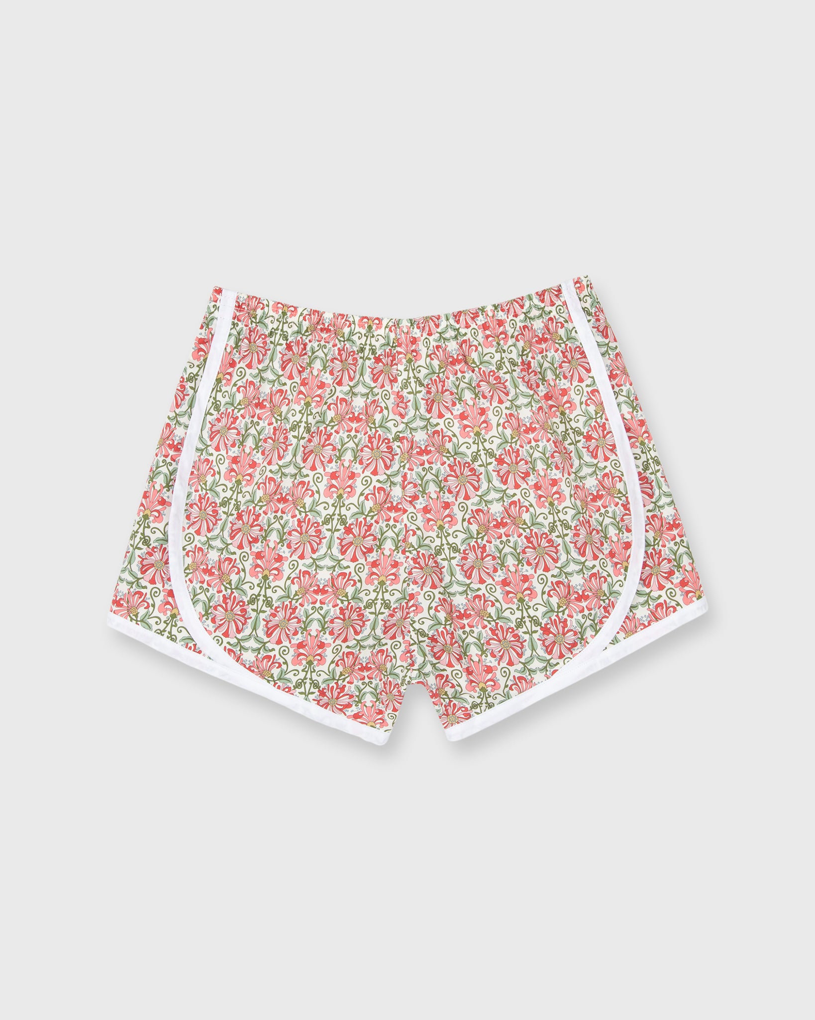 Track Short in Pink/Red Honeysuckle Liberty Fabric